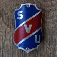 Steuerkopfschild SVU, 50er Jahre, Originalschild aus Sammlungsbestand 