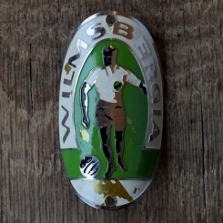 Steuerkopfschild WILMSBERGIA, 50er Jahre, Originalschild aus Sammlungsbestand 