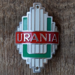 Steuerkopfschild URANIA, 50er Jahre, Originalschild aus Sammlungsbestand 