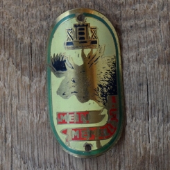 Steuerkopfschild MEIN MEMELAND, 30er Jahre, Originalschild aus Sammlungsbestand 