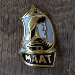 Steuerkopfschild MAAT, 50er Jahre, Originalschild aus Sammlungsbestand 