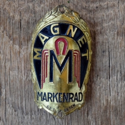 Steuerkopfschild MAGNET, 50er Jahre, Originalschild aus Sammlungsbestand 