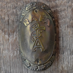 Steuerkopfschild RAFA, 50er Jahre, Originalschild aus Sammlungsbestand 