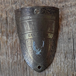 Steuerkopfschild DEWA, 50er Jahre, Originalschild aus Sammlungsbestand 