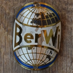 Steuerkopfschild BER WI, 50er Jahre, Originalschild aus Sammlungsbestand 