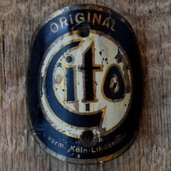 Steuerkopfschild CITO, 30er Jahre, Originalschild aus Sammlungsbestand 