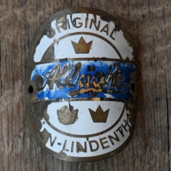 Steuerkopfschild ALLRIGHT, 30er Jahre, Originalschild aus Sammlungsbestand 