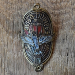 Steuerkopfschild AVISO-TRUMPF, 50er Jahre, Originalschild aus Sammlungsbestand 