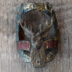 Steuerkopfschild JAGT RING, 50er Jahre, Originalschild aus Sammlungsbestand 
