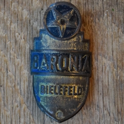 Steuerkopfschild BARONIA, 50er Jahre, Originalschild aus Sammlungsbestand 