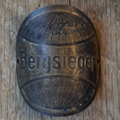 Steuerkopfschild BERGSIEGER, 50er Jahre, Originalschild aus Sammlungsbestand 