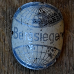 Steuerkopfschild BERGSIEGER, 50er Jahre, Originalschild aus Sammlungsbestand 