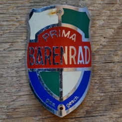 Steuerkopfschild BÄRENRAD, 50er Jahre, Originalschild aus Sammlungsbestand 