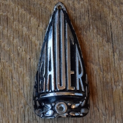 Steuerkopfschild BAUER, 50er Jahre, Originalschild aus Sammlungsbestand 