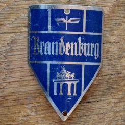 Steuerkopfschild BRANDENBURG, 50er Jahre, Originalschild aus Sammlungsbestand 