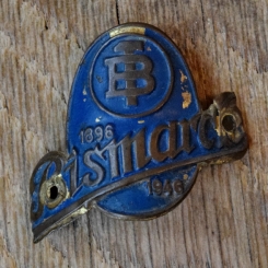 Steuerkopfschild BISMARCK, 50er Jahre, Originalschild aus Sammlungsbestand 