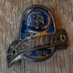 Steuerkopfschild BISMARCK, 50er Jahre, Originalschild aus Sammlungsbestand 