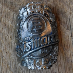 Steuerkopfschild BISMARCK, 50er Jahre, Originalschild aus Sammlungsbestand 