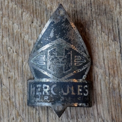 Steuerkopfschild HERCULES, 50er Jahre, Originalschild aus Sammlungsbestand 