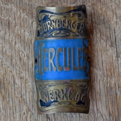 Steuerkopfschild HERCULES, 30er Jahre, Originalschild aus Sammlungsbestand 