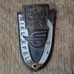 Steuerkopfschild GÖRICKEWERKE, 50er Jahre, Originalschild aus Sammlungsbestand 