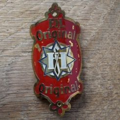 Steuerkopfschild F.H. ORIGINAL, 30er Jahre, Originalschild aus Sammlungsbestand 