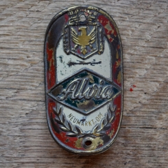 Steuerkopfschild ALVIA, 50er Jahre, Originalschild aus Sammlungsbestand 