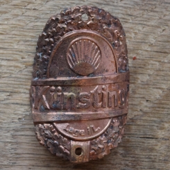 Steuerkopfschild KÜNSTING, 50er Jahre, Originalschild aus Sammlungsbestand 