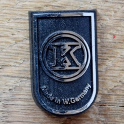 Steuerkopfschild K, 70er Jahre, Originalschild aus Sammlungsbestand 