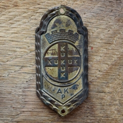 Steuerkopfschild KUKUK, 50er Jahre, Originalschild aus Sammlungsbestand 