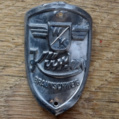 Steuerkopfschild KÜRTEN, 50er Jahre, Originalschild aus Sammlungsbestand 