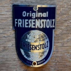 Steuerkopfschild FRIESENSTOLZ, 50er Jahre, Originalschild aus Sammlungsbestand 