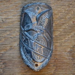 Steuerkopfschild FALKE, 30er Jahre, Originalschild aus Sammlungsbestand 