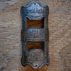 Steuerkopfschild JUWELRAD, 20er Jahre, Originalschild aus Sammlungsbestand 