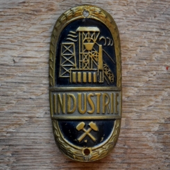 Steuerkopfschild INDUSTRIE, 50er Jahre, Originalschild aus Sammlungsbestand 