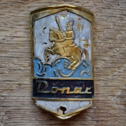 Steuerkopfschild DONAR, 60er Jahre, Originalschild aus Sammlungsbestand 