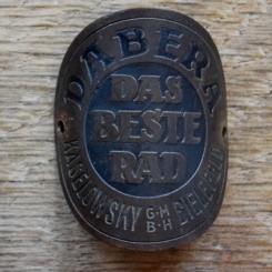 Steuerkopfschild DABERA, 30er Jahre, Originalschild aus Sammlungsbestand 
