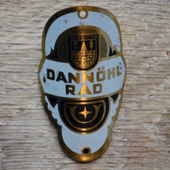Steuerkopfschild DANNÖHL-RAD, 50er Jahre, Originalschild aus Sammlungsbestand 