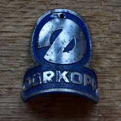 Steuerkopfschild DÜRKOPP, 50er Jahre, Originalschild aus Sammlungsbestand 