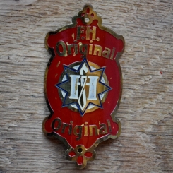 Steuerkopfschild F.H. ORIGINAL, 30er Jahre, Originalschild aus Sammlungsbestand 