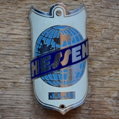 Steuerkopfschild HESSEN, 50er Jahre, Originalschild aus Sammlungsbestand 