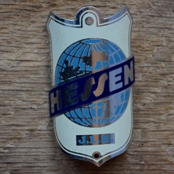 Steuerkopfschild HESSEN, 50er Jahre, Originalschild aus Sammlungsbestand 