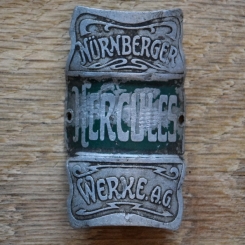 Steuerkopfschild HERCULES, 30er Jahre, Originalschild aus Sammlungsbestand 