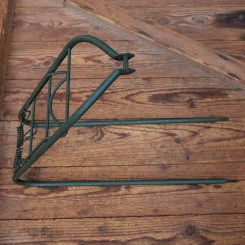 Gepäckträger, orig. 50er/60er Jahre, mit leichten Gebrauchsspuren, u. A. für Miele und NSU, lindgrün 