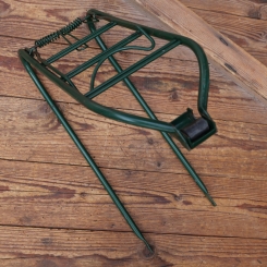 Gepäckträger, orig. 50er/60er Jahre, mit leichten Gebrauchsspuren, u. A. für Miele und NSU, dunkelgrün 