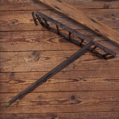 Gepäckträger,Bandeisen, mit zwei Federklappen, ca. 37 x 18cm, orig. 30er Jahre, gebr., passend für 26/28er Fahrräder 