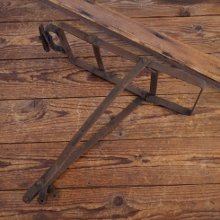 Gepäckträger, Bandeisen, ca. 34 x 20cm, orig. 30er Jahre, für Schellenmontage, gebr. 