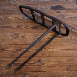 Gepäckträger, orig. 30er-50er Jahre, schwarz, Profilblech, solide, breite Ausf., gebr. 