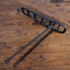Gepäckträger, orig. 30er-50er Jahre, schwarz, Profilblech, für 28 Zoll, gebr. 