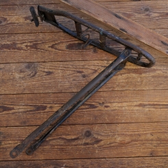 Gepäckträger GEORGI, orig. 30er-50er Jahre, schwarz, Profilblech, gebr. 